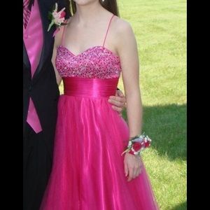 Pink Prom Dress! Worn once!